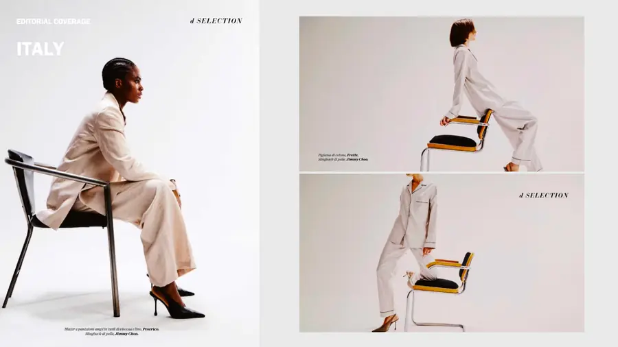 Jimmy Choo editorial publication, page 18 of 46